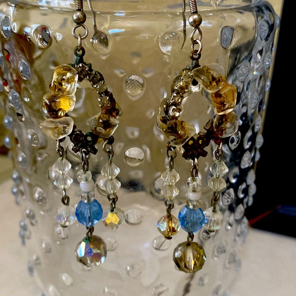 Amazing handcrafted earrings from vintage beads